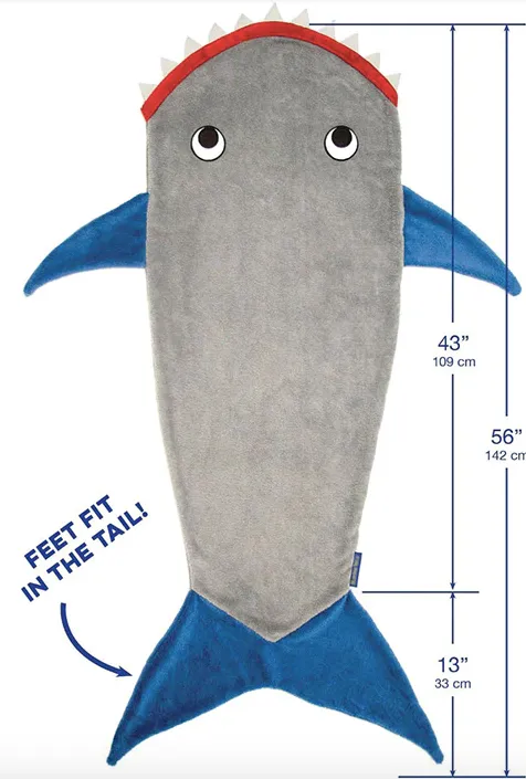 Sleeping Blanket Kids: Shark & Mermaid