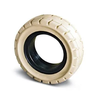Solid Resilient Forklift Tires 23x10-12 - 8" Rim Width