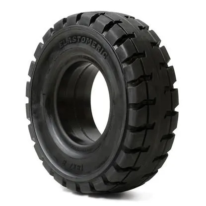 Solid Resilient Forklift Tires 23x9-10 - 6.5" Rim Width