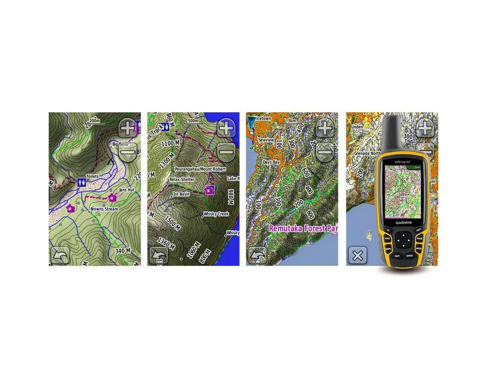 TOPO 4 GPS Maps: New Zealand Hunter: For Garmin GPS (microSD)