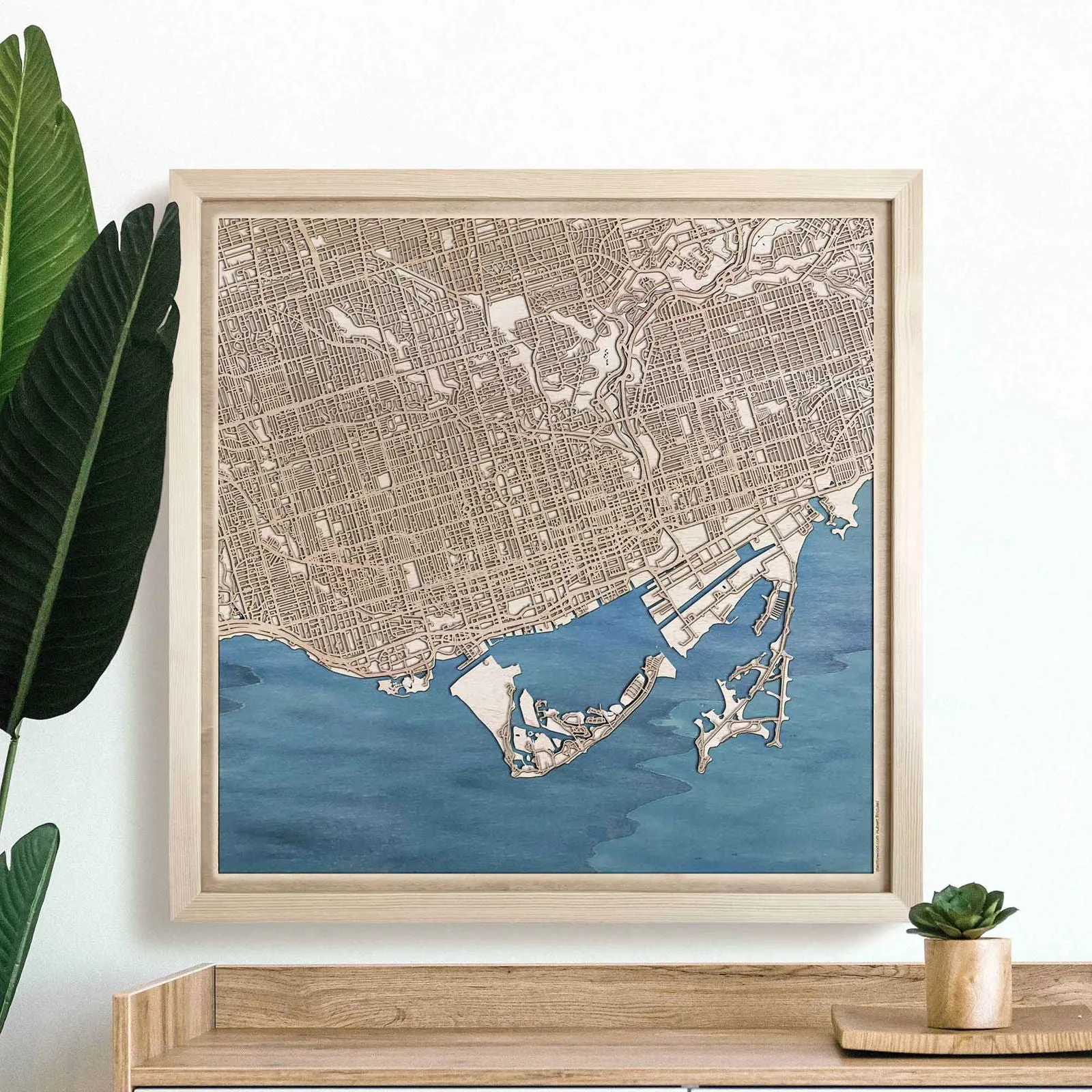 Toronto Wooden Map