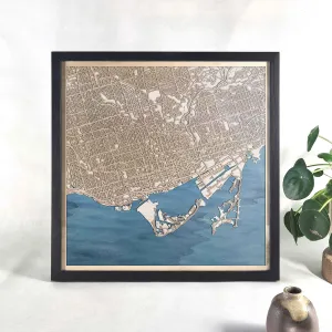 Toronto Wooden Map