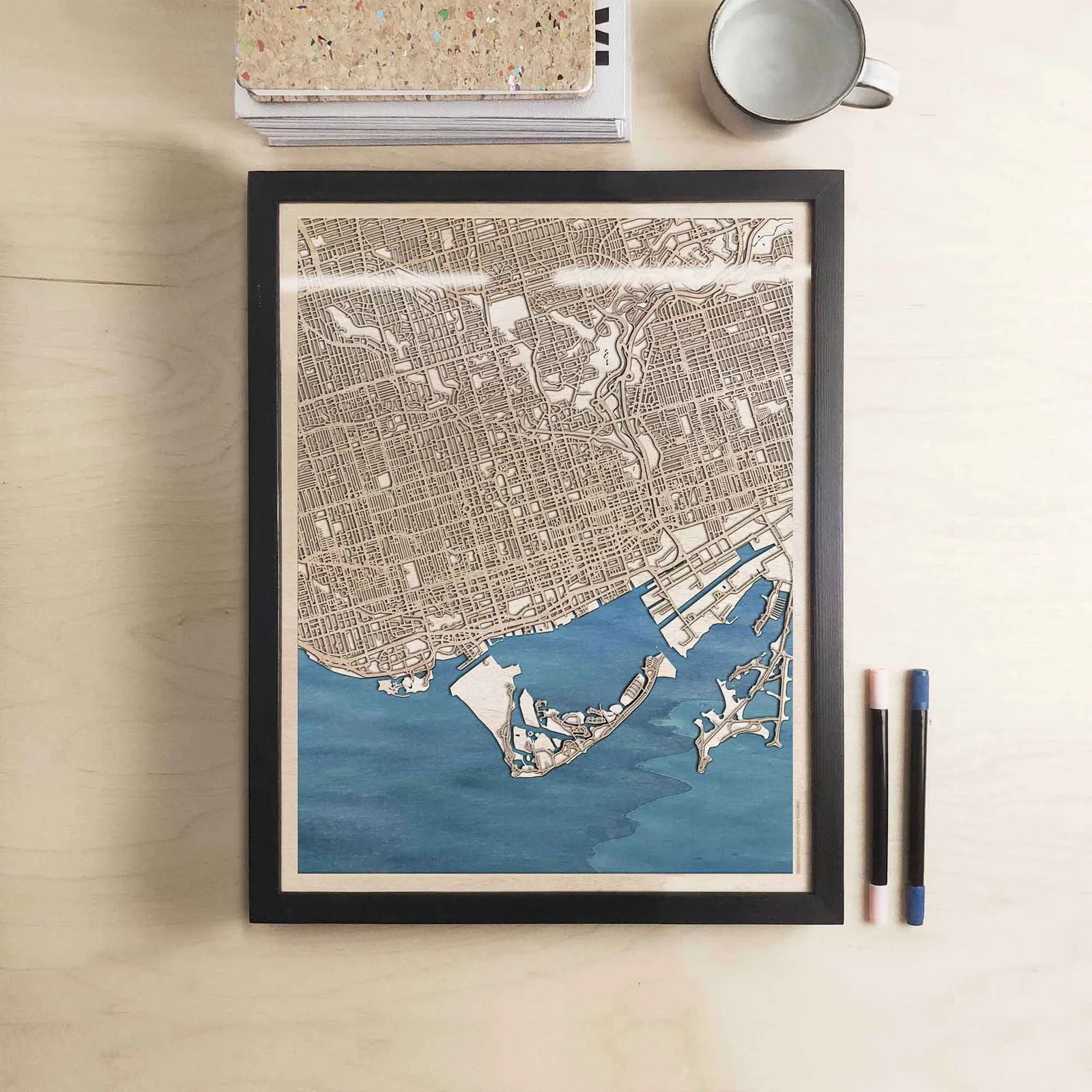 Toronto Wooden Map
