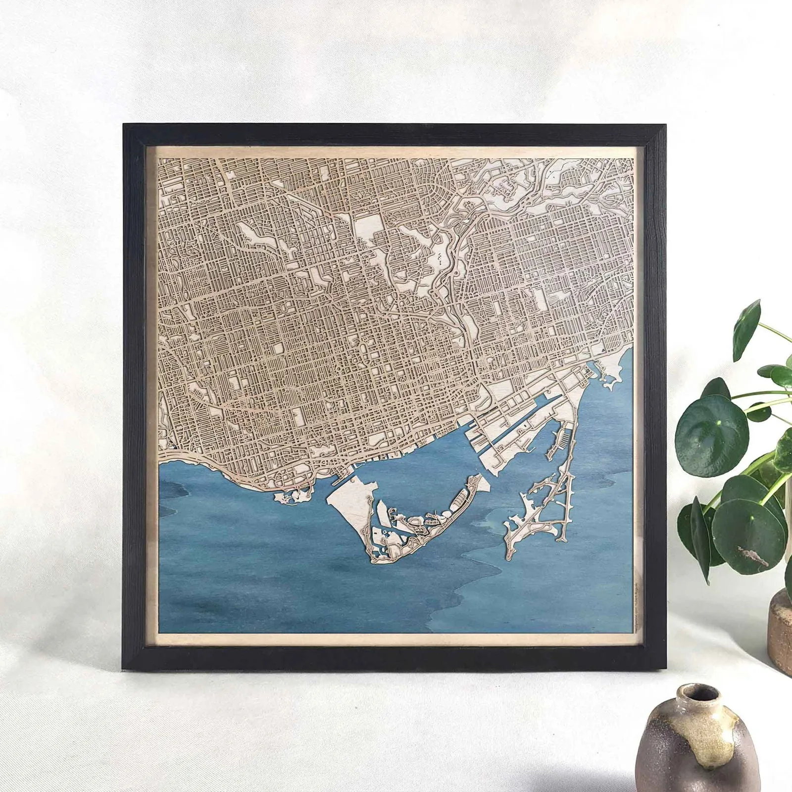 Toronto Wooden Map