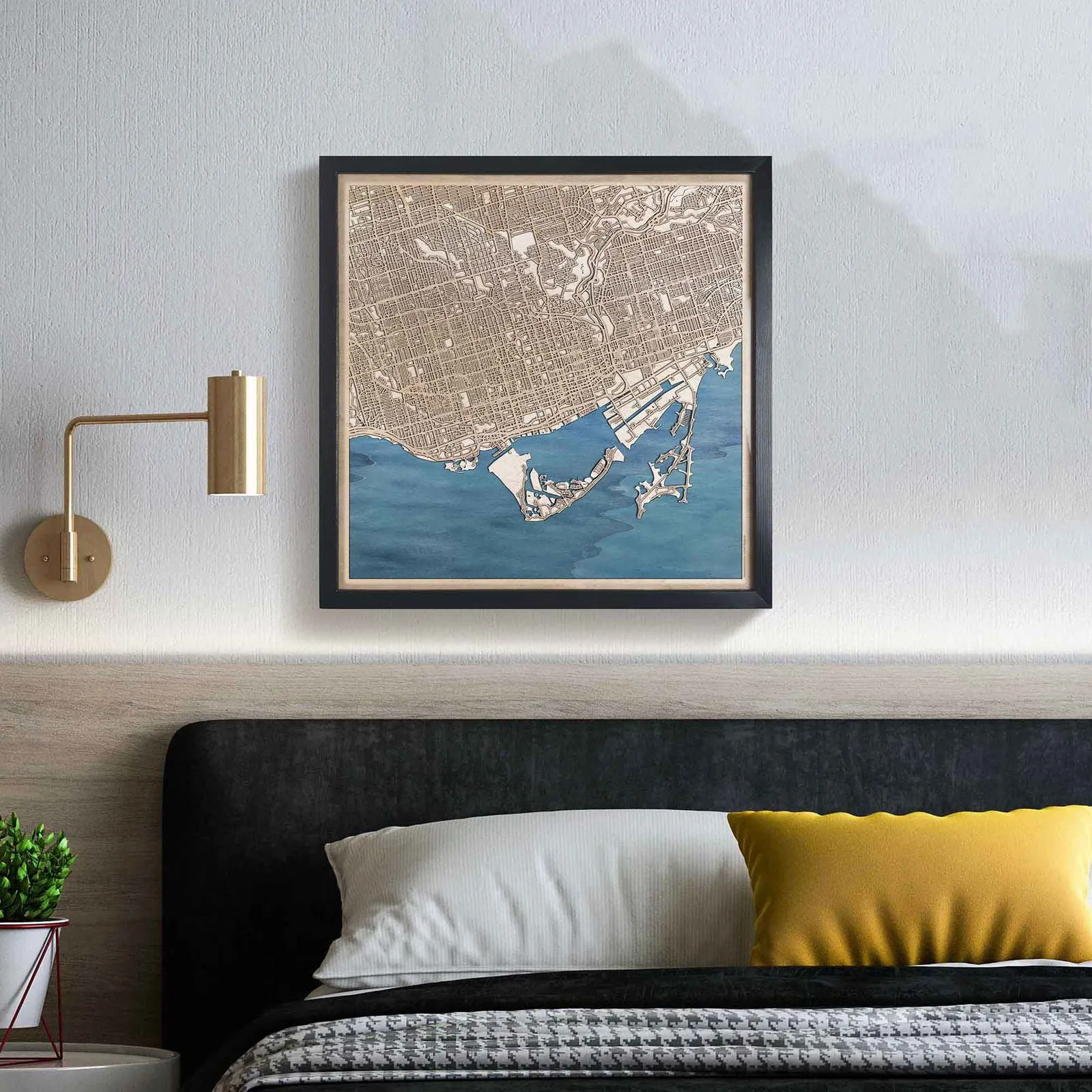 Toronto Wooden Map