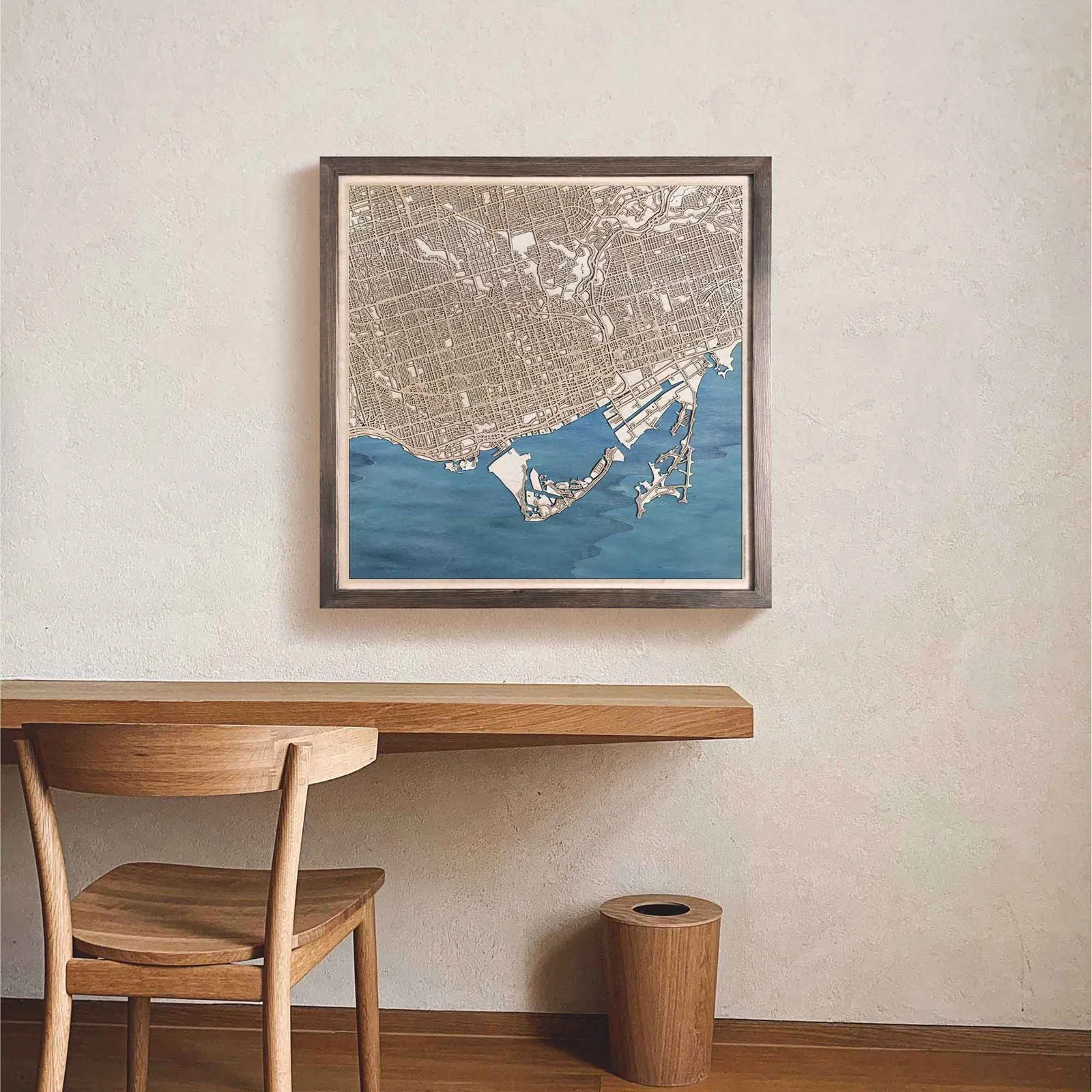 Toronto Wooden Map