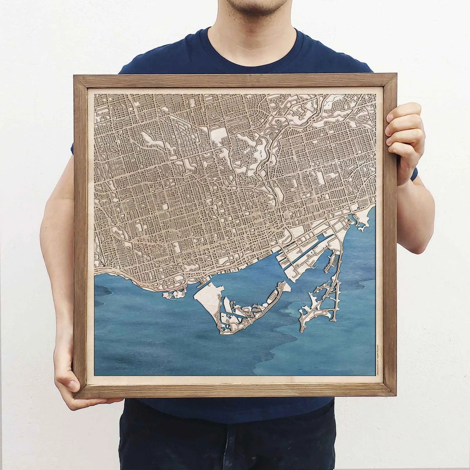 Toronto Wooden Map
