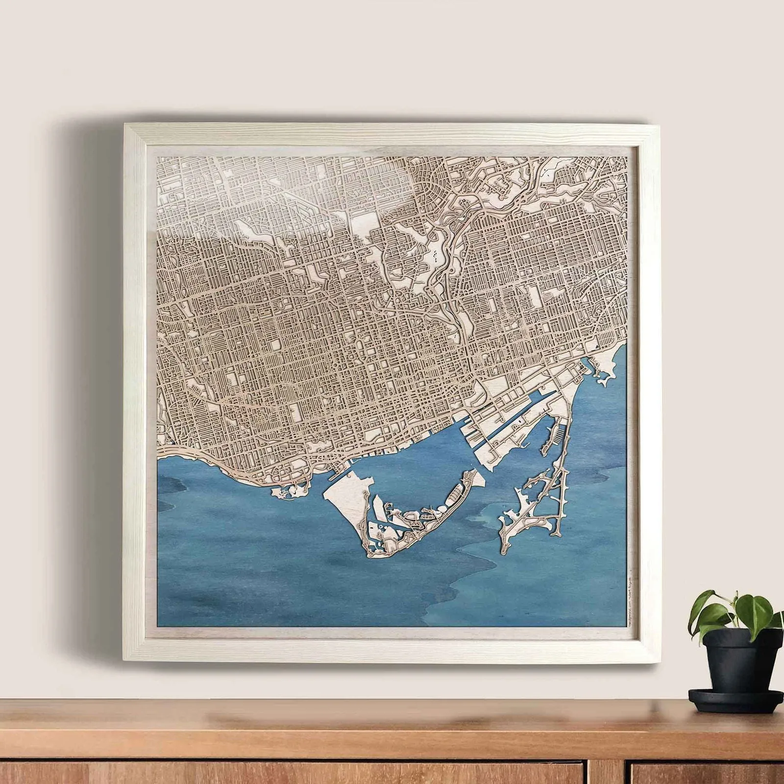 Toronto Wooden Map