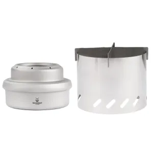 Ultralight Titanium Multi-Fuel Alcohol Stove