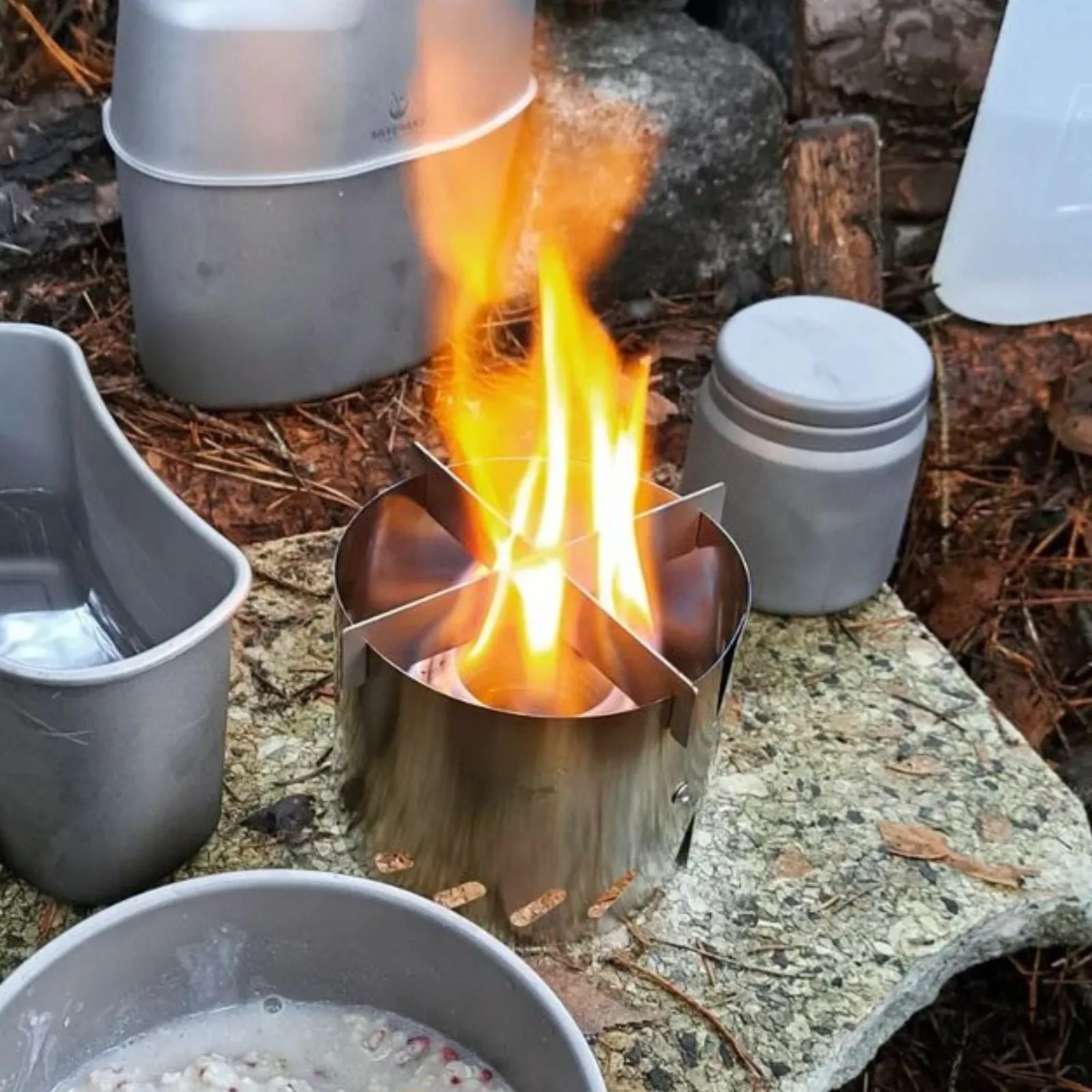 Ultralight Titanium Multi-Fuel Alcohol Stove