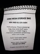 USMC Black Mesh Bag