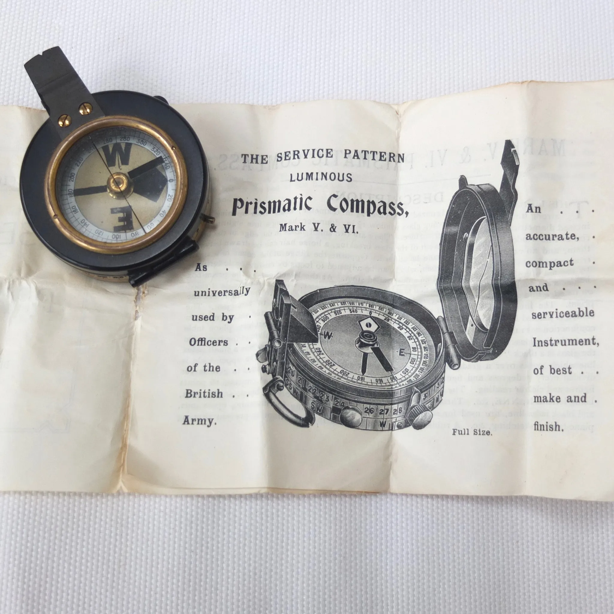 Verner's Service Pattern Compass Mk VI