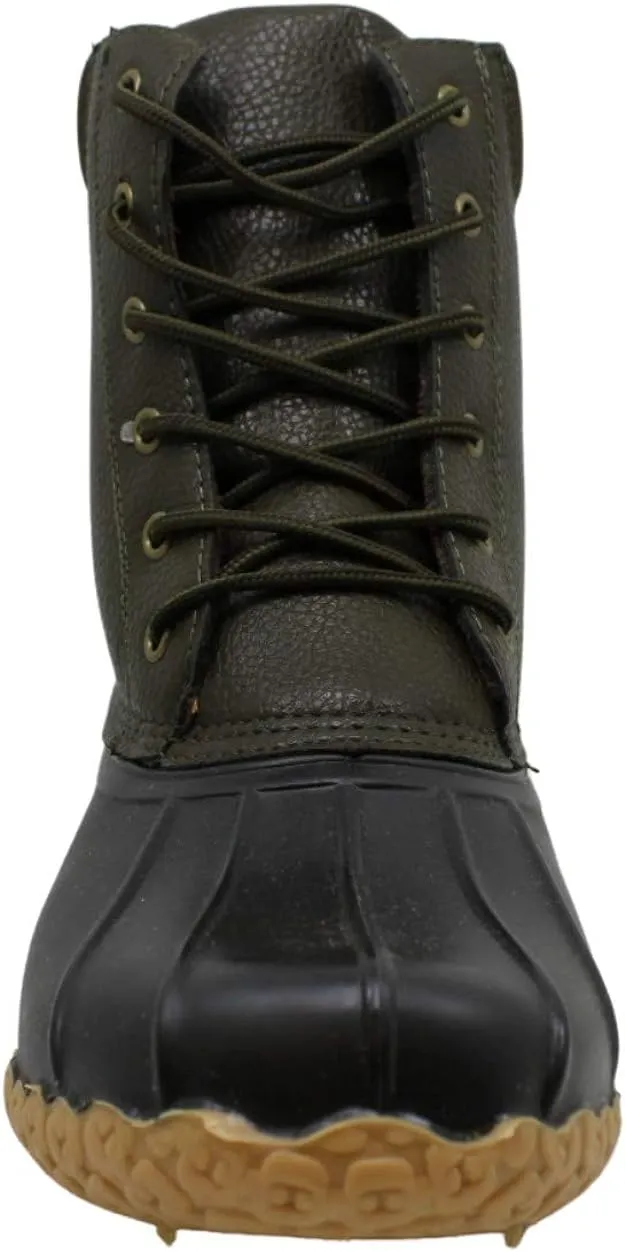 Weatherproof Men’s Adam2 Leather Closed Toe Ankle Fashion Boots Color Olive Size 10M 